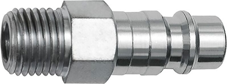 Riegler Nippel für Kupplungen NW 7,2, Stahl, NPT 3/8 AG