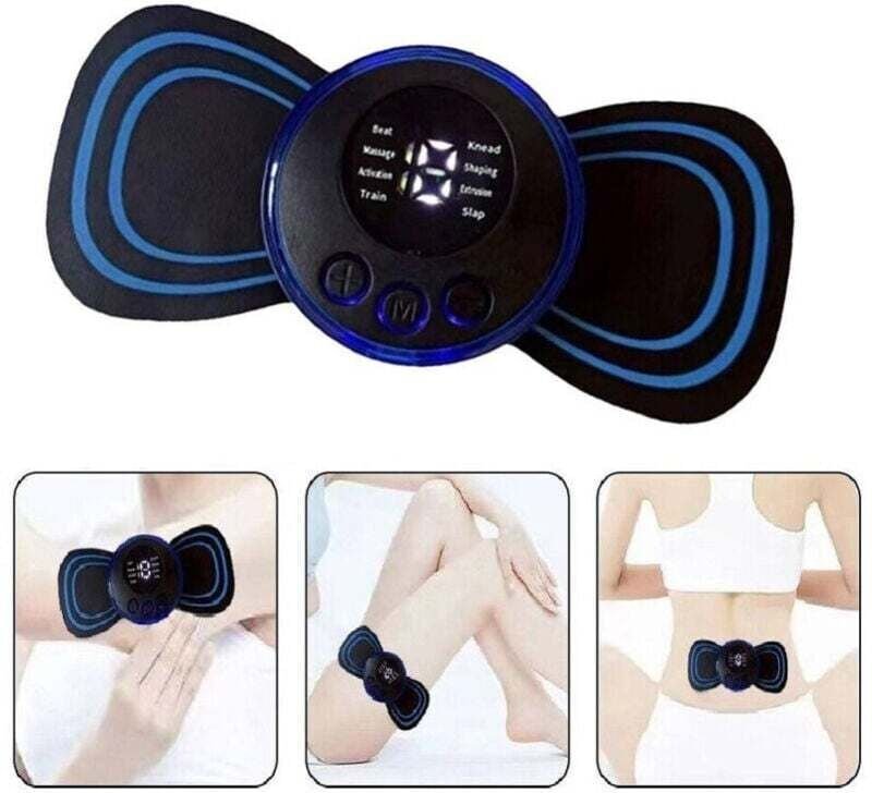 Ymyny - Tragbares Mini-Nackenmassagegerät mit Elektrostimulator -