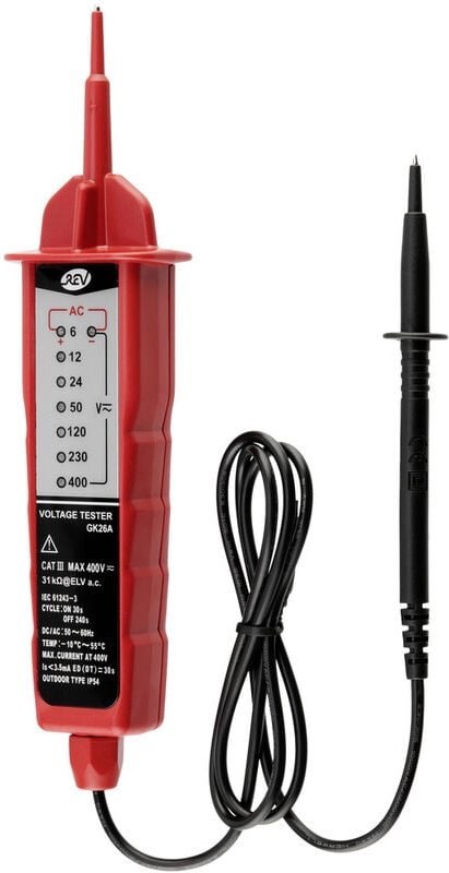 REV LED 6-400V rt Spannungsprüfer LED
