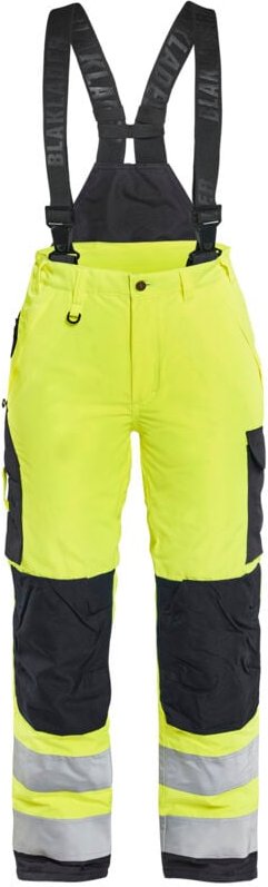 Arbeits-Hosenträger für den Winter, hohe Sichtbarkeit, Damen 7885 - Neon Gelb/Schwarz M - FR(42) - SE(C40) - Kurz