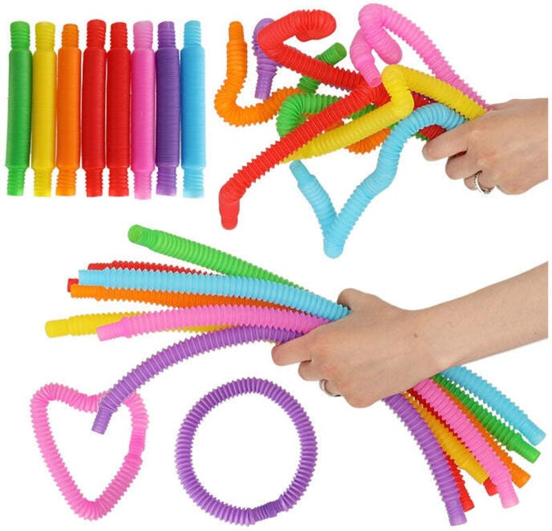 Rohren sensorische rohren dehnbare padagogische montessori rohren 8 stuck