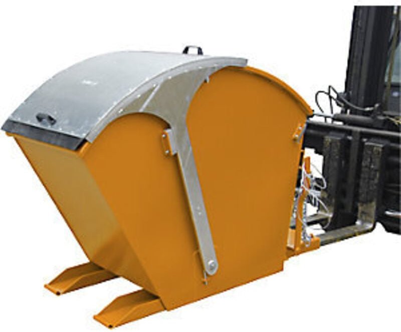 Bauer Kippbehälter RD 750, lackiert, Gelborange