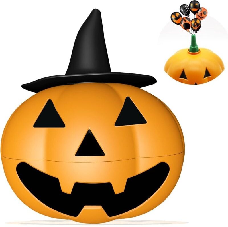 Ersandy - Kürbis elektrische Luftpumpe, tragbare elektrische Halloween-Ballonpumpe, Festivalbedarf, Party-elektrische Lu...