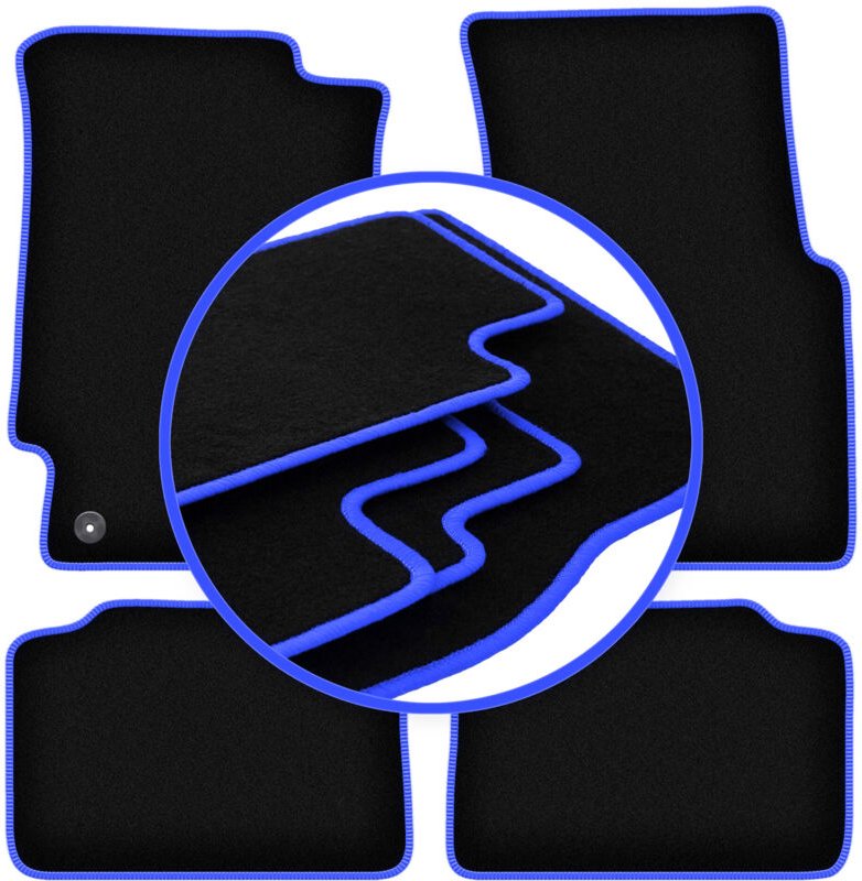 CARLUX-BLUE Autofußmatten für: Honda Civic V Fließheck (1991-1996)