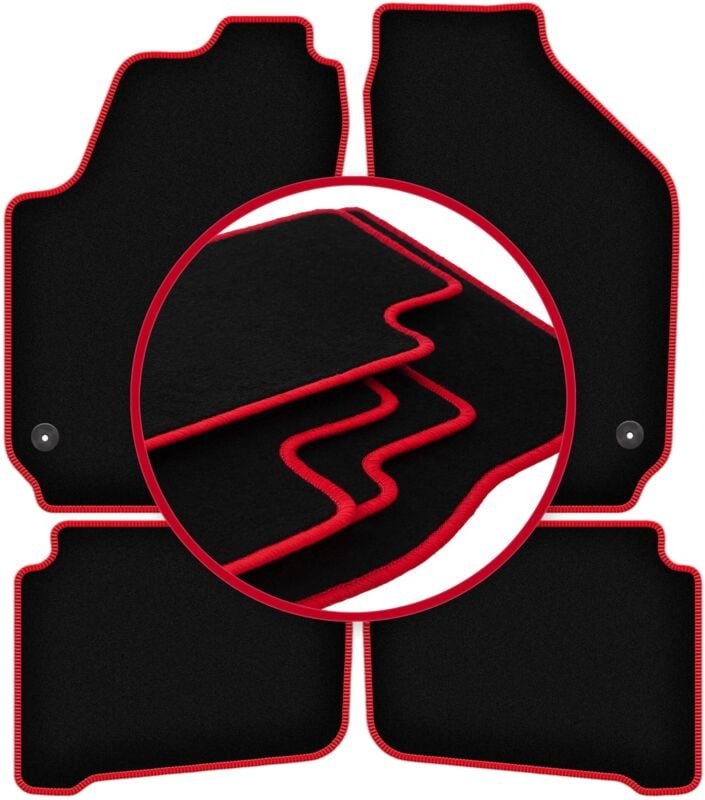 CARLUX-RED Autofußmatten für: Seat Cordoba II Limousine (2002-2009)
