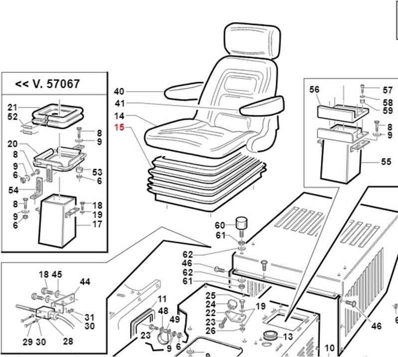 Stoßdämpfer für TURBO4 Sitz ORIGINAL GIANNI FERRARI 00.73.00.0032