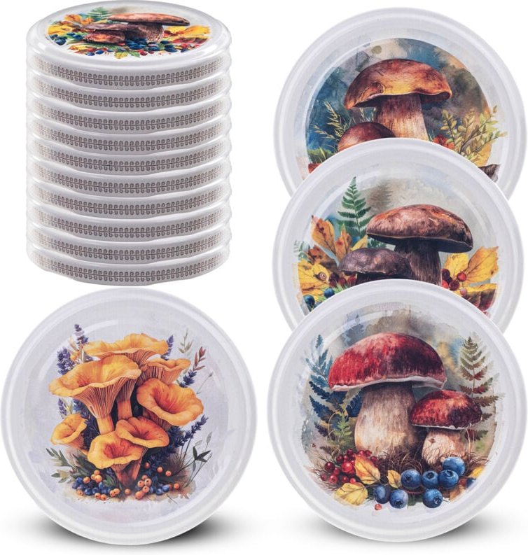 Deckel fi82 50er Pack Pilze Aquarell to - Kadax