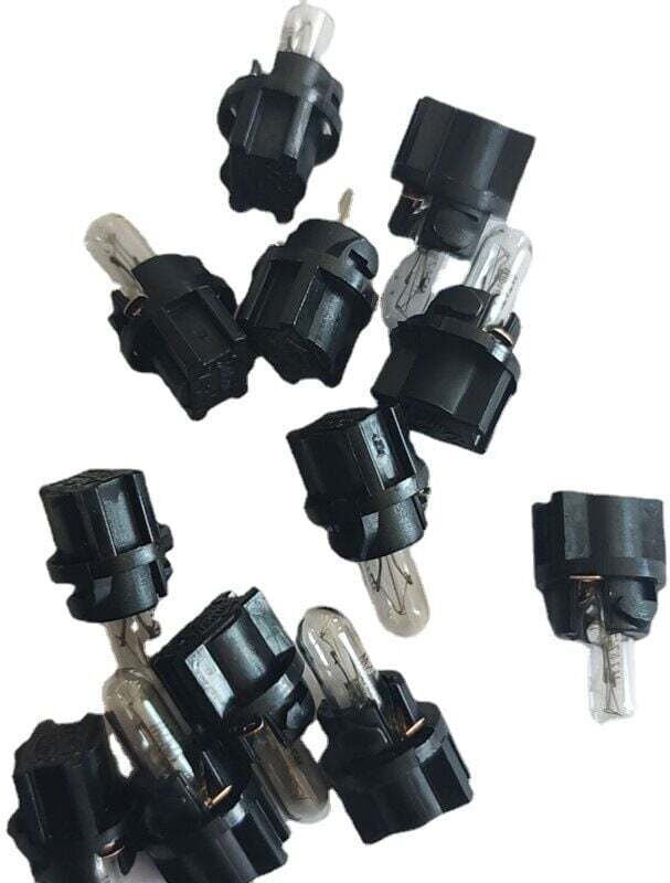 Aiperq - Rabatt, 25 Pcs dc 12V 1,2 w T5 Gelb Licht Dashboard Birne für Auto Innen, aafgvc