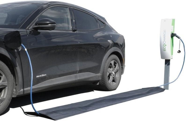 Laadkabel mat / Rubberen kabelmat - Breedte 50 cm - 2 m