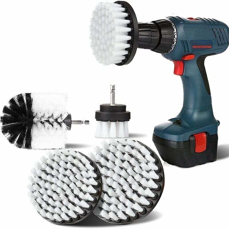 Thumbnail - GABRIELLE 4 Stück Bohrer-Reinigungsbürste, 2''/3,5''/4''/5'' Rotations-Reinigungsbürste für elektrische Bohrer, weiche B...