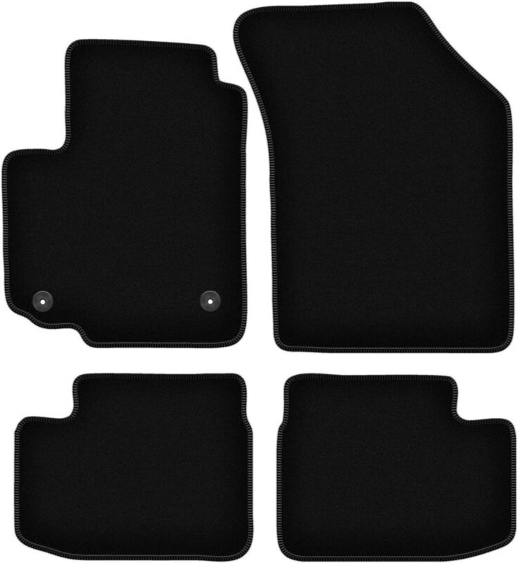 BASIC schwarze Veloursmatten für: Suzuki SX4 I Fließheck (2006-2014)