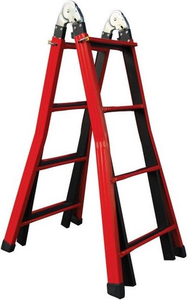 Mehrzweck-Teleskopleiter aus Stahl 5+5 h.498 - Wohnzimmer