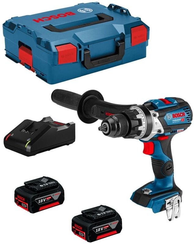 Schlagbohrschrauber BOSCH GSB 18V-110 C (2 x 5,0 Ah + GAL18V-40 + L-Boxx 136)