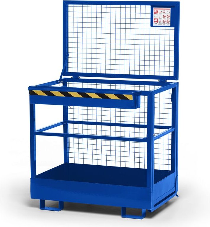 R+R Industrietechnik Arbeitskorb Typ RAK 1200x800x1910mm RAL5010 Enzianblau