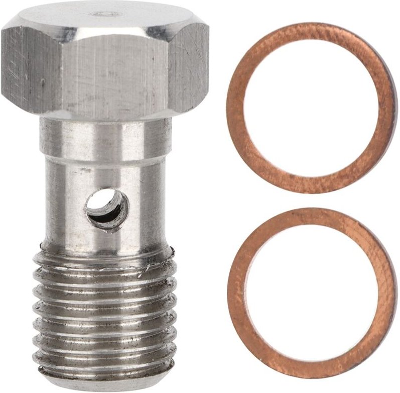 7/16inx20 unf Hohlschraube Edelstahl 25mm langer Bremsmontageadapter mit 2 Unterlegscheiben - Ej.life