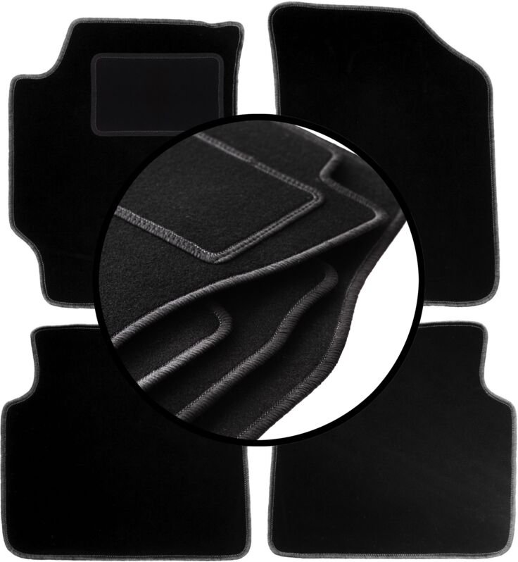 Komplettset Veloursmatten für: Hyundai Elantra III Limousine (2000-2006)