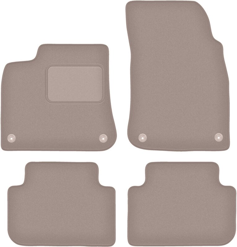 Beige Velours-Fußmatten für: Audi Q8 SUV (2020-)