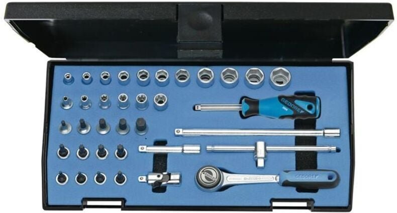 Steckschlüsselsatz 20 ITU-3 36-teilig 1/4 ″ Schlüsselweiten 4-14 mm Anzahl Zähne 72 6-Kant