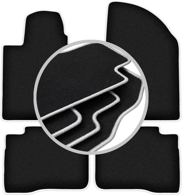 CARLUX-SILVER Autofußmatten für: SsangYong Korando IV SUV (2019-)