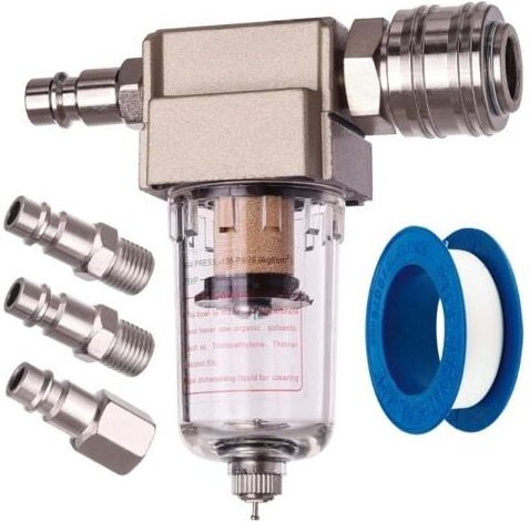 Druckluftfilter, Wasserabscheider, Ölabscheider, Schnellanschluss inklusive - Aiperq