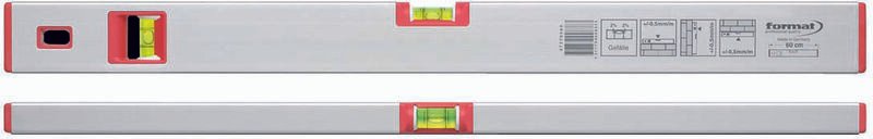 Leichtmetall-Wasserwaage 80 cm - Format