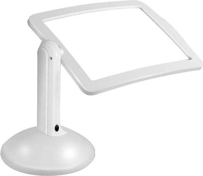3-fache rechteckige Lupe mit LED-Licht, Ganzseitenlupe mit freihändigem Licht, A4-Ganzseitenlupe, für Bücher, Sehbehinde...