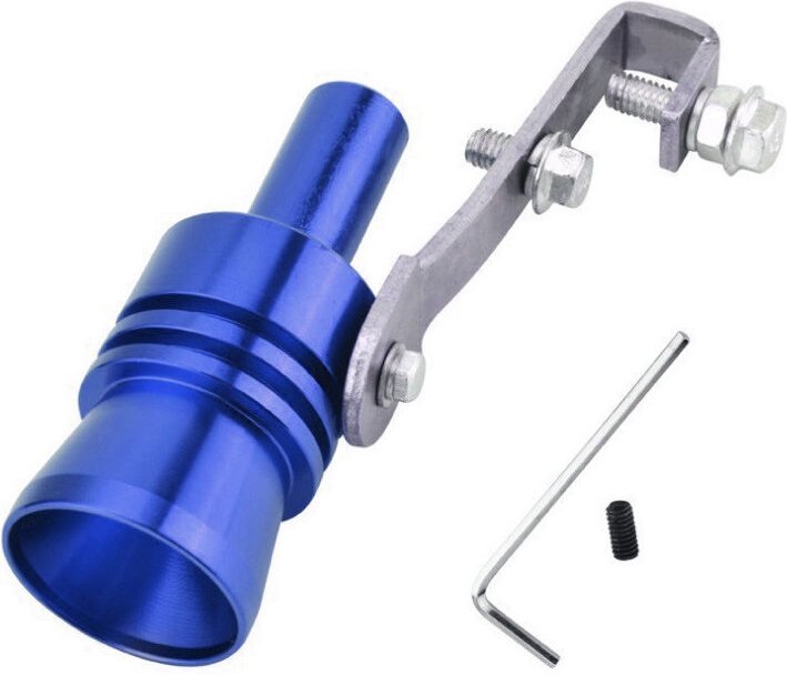 Memkey - Auto-Turbo-Sound-Auspuffrohr-Auspuff-Abblasventil-Simulator – Größe m (blaue Farbe)