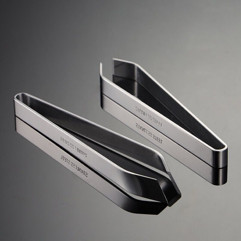 2er-Set Profi-Pinzetten aus Edelstahl für Lebensmittel – Fischgrätenpinzette – Fischgrätenpinzette