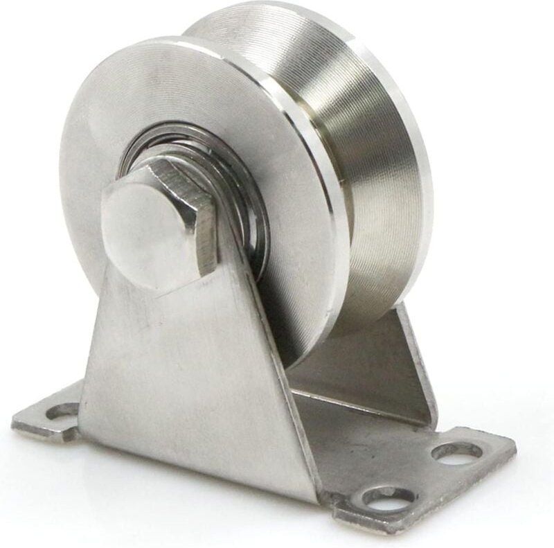 Stahlräder mit V-Nut, Heberolle, Stahlseilrollen, Edelstahlrolle, V-Nut-Rad, Rollendurchmesser 48 mm, Gewichtskapazität ...