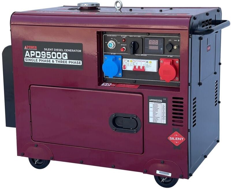 AiPOWER Diesel Stromaggregat Full Power 8 KVA APD9500Q 400V/230V