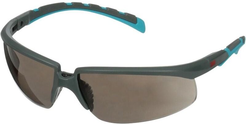 Schutzbrille S2002SGAF-BGR-EU EN 166 EN172 Bügel grau/türkis,Scheibe grau