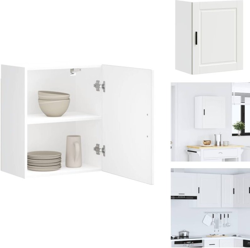 Küchen-Hängeschrank Porto Weiß Holzwerkstoff - Küchen-Wandschrank - Küchen-Wandschränke - Wandschrank Küche - Küchenschr...