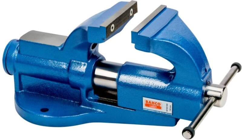 Schraubstock mit rundem Schlitten und austauschbaren Backen, für hohe Beanspruchungen, kompatibel mit Drehsockel 125 mm ...