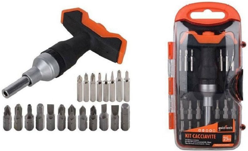 Trade Shop Traesio - Trade Shop - kit cacciavite mit multiusik t-handlung 25PZ inservierung -