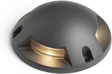 Rendl Light - Außenwandleuchte toptop s iii grau anthrazit 230V led 3x1W IP67 3000K