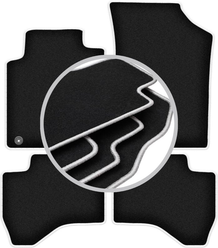 CARLUX-SILVER Autofußmatten für: Peugeot 107 Fließheck (2005-2014)