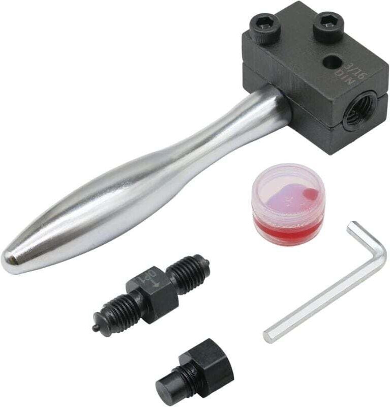 Din 3/16-Zoll-Bremsleitungs-Bördelwerkzeug, Bremsleitungsmanschetten-Gerätesatz, für vernickelte Kupferrohre aus Automob...