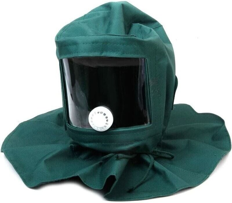 Helmmaske, Schutz vor Wind und Staub zum Sandstrahlen, Sandstrahlgerät – GROSS