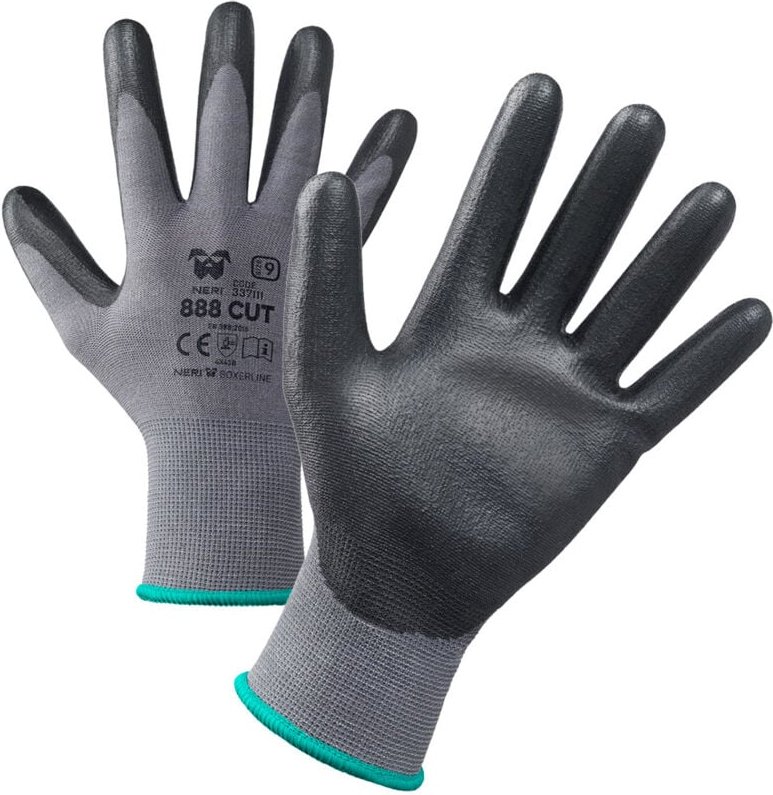 Neri 888 Cut Arbeitshandschuhe - 8 (m) - Schwarz / grau