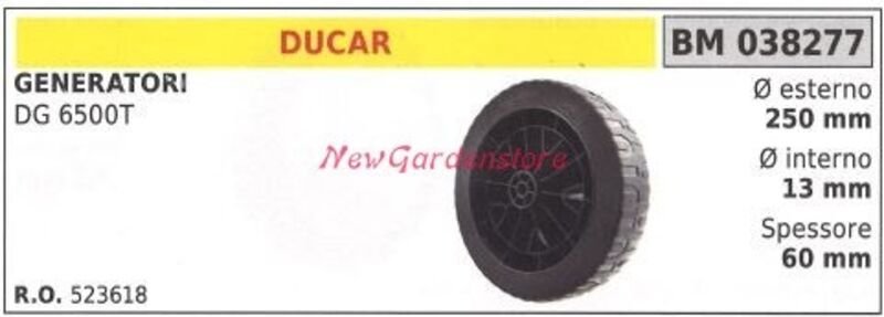 Stromerzeugerrad DUCAR DG 6500T 038277