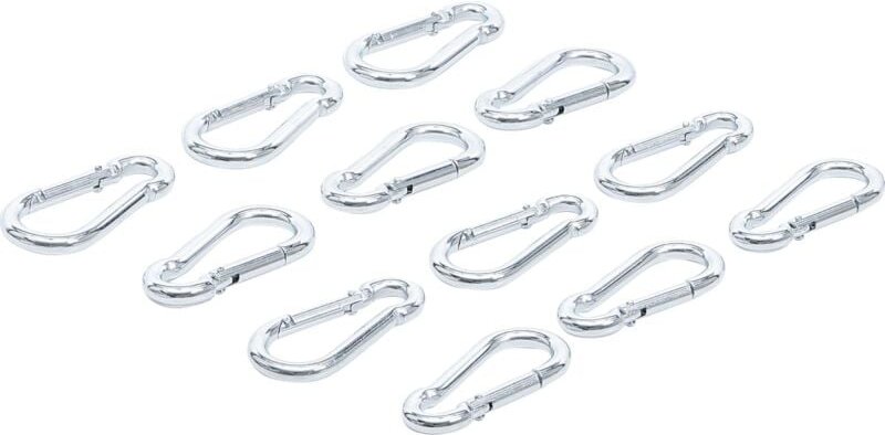 Karabinerhaken-Sortiment 50 x 5 mm 12-tlg.