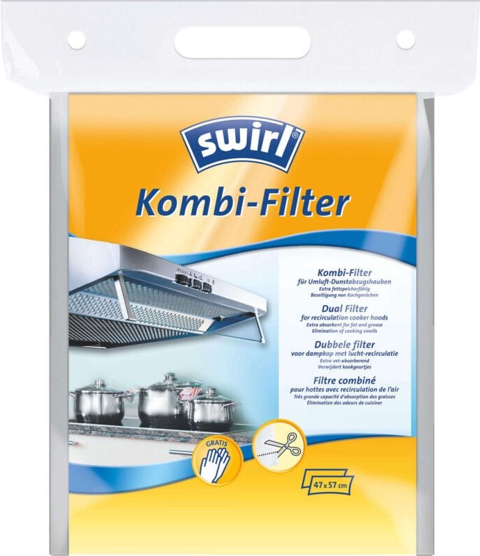 Kombi-Dunstfilter Fettfilter für Dunstabzugshauben 2-Filter-System Dunstabzugshauben - Swirl