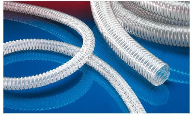 Absaug- und Förderschlauch airduc® pur-inox 355 food-as Innen-Ø 50-51 mm Außen-Ø 60,00 mm ( 4502401023 ) - Norres