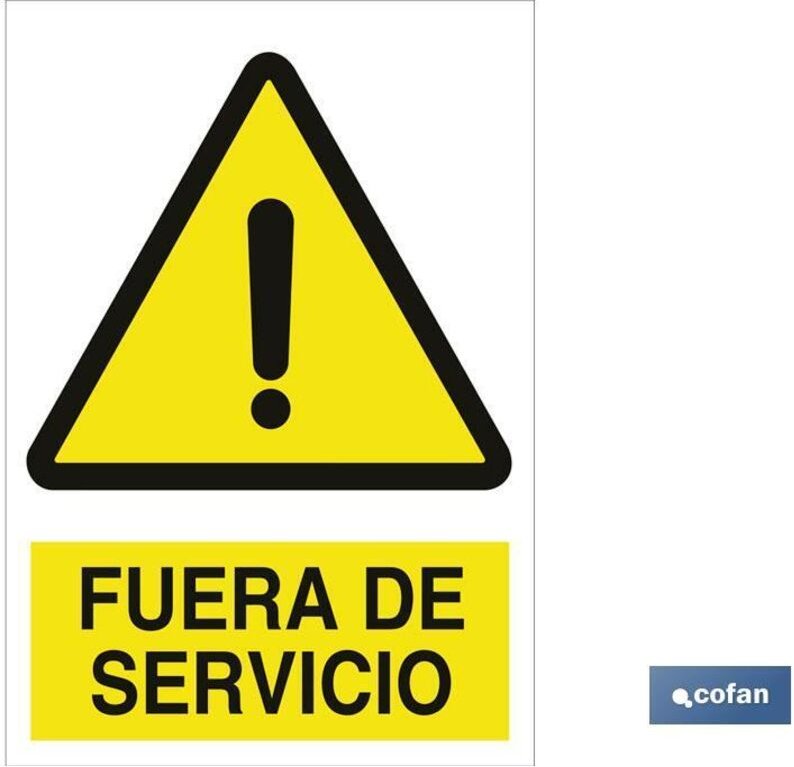 Warnschild "Außer Betrieb" (297x210 mm) COFAN A63PL297210