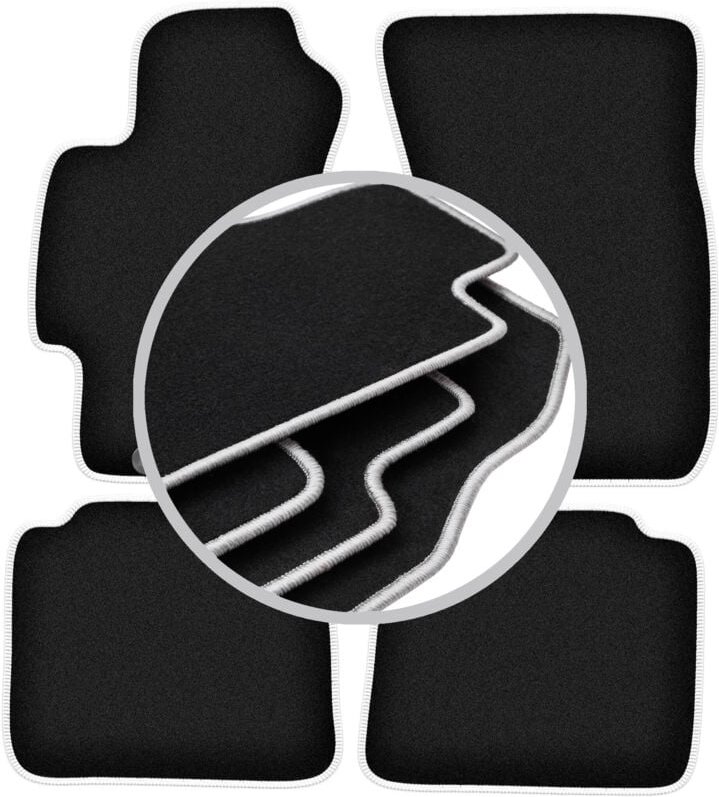 CARLUX-SILVER Autofußmatten für: Subaru Outback III Kombi, Limousine (2003-2009)