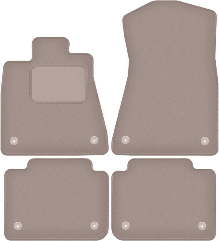 Beige Velours-Fußmatten für: Lexus GS IV 0 (2012-2020)