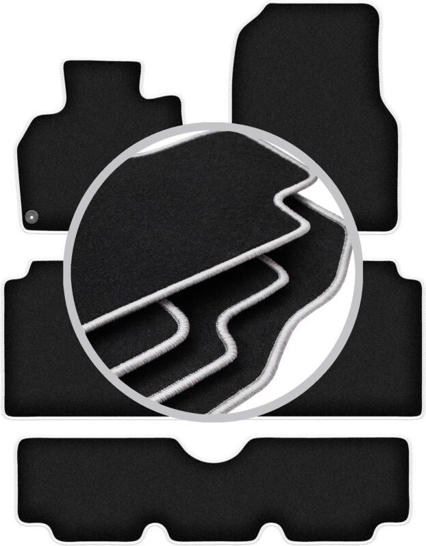 CARLUX-SILVER Autofußmatten für: Renault Espace IV 7-Sitzer (2002-2012)