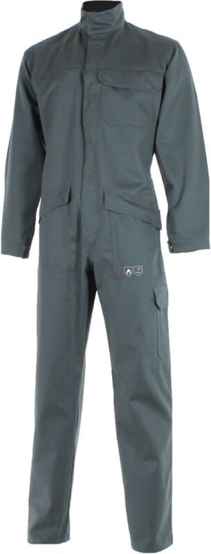 Flammhemmende Overall Grau Stahl 3XL - FR(60-62)
