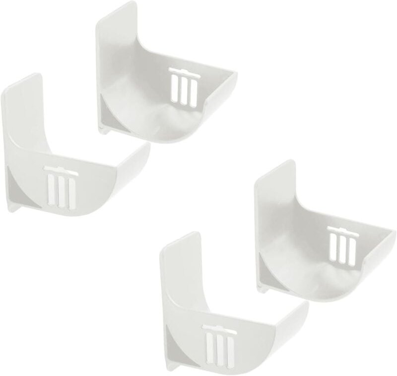 Weißer Müllsack zur Wandmontage, 6,5 x 4 x 7 cm, Organizer mit 4 Haltern und starkem Klebstoff zur Aufbewahrung im Zimme...