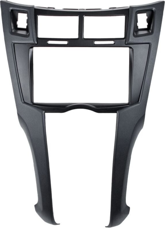 2 Speisen Auto Radio Rahmen Verkleidung Satz Armaturen Brett für Yaris Vitz Platz 2005-2011 dvd Abspieler Einbaublende F...